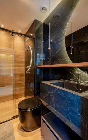Apartamento à venda com 70m², 1 quarto e 2 vagasBanheiro