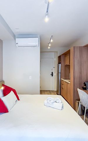 Apartamento à venda com 26m², 1 quarto e sem vaga