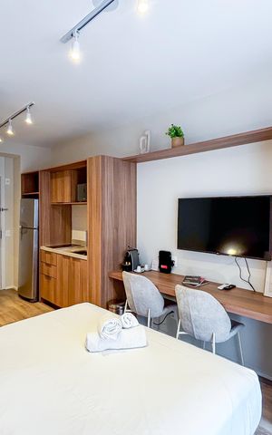 Apartamento à venda com 26m², 1 quarto e sem vaga