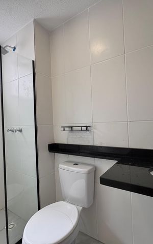 Apartamento à venda com 46m², 2 quartos e sem vaga Apartamento à venda com 46m², 2 quartos e sem vagaBanheiro Social