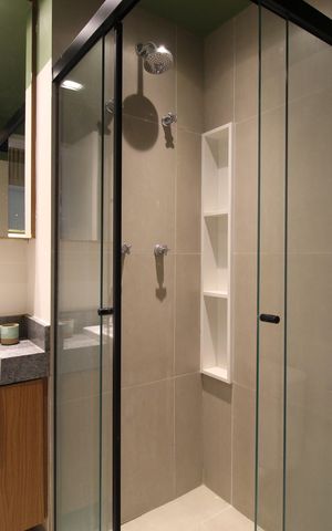 Studio para alugar com 24m², 1 quarto e sem vaga Studio para alugar com 24m², 1 quarto e sem vagaBanheiro