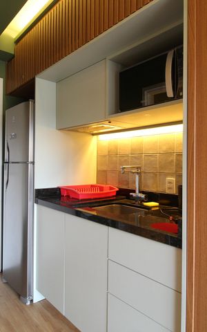 Studio para alugar com 24m², 1 quarto e sem vaga Studio para alugar com 24m², 1 quarto e sem vagaCozinha