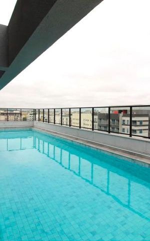Studio para alugar com 24m², 1 quarto e sem vaga Studio para alugar com 24m², 1 quarto e sem vagaÁrea Comum - Piscina