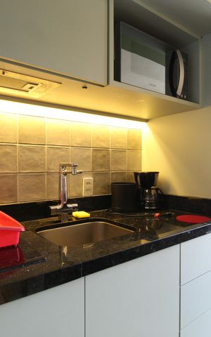 Studio para alugar com 24m², 1 quarto e sem vaga Studio para alugar com 24m², 1 quarto e sem vagaCozinha
