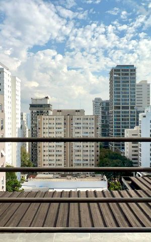 Studio para alugar com 37m², 1 quarto e sem vagaVaranda