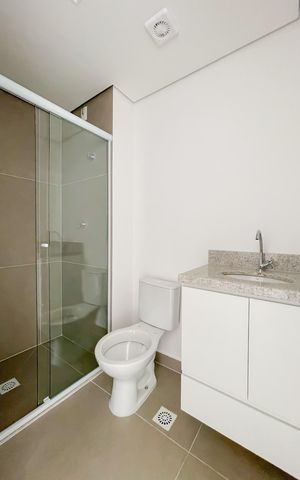 Studio para alugar com 26m², 1 quarto e sem vaga Studio para alugar com 26m², 1 quarto e sem vagaBanheiro