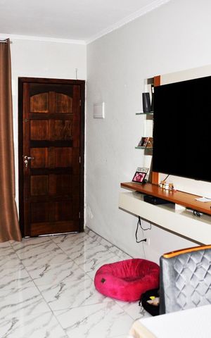 Casa à venda com 90m², 2 quartos e 1 vaga Casa à venda com 90m², 2 quartos e 1 vagaDetalhe - Sala e Sala de Jantar