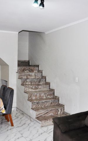 Casa à venda com 90m², 2 quartos e 1 vaga Casa à venda com 90m², 2 quartos e 1 vagaDetalhe - Sala e Sala de Jantar