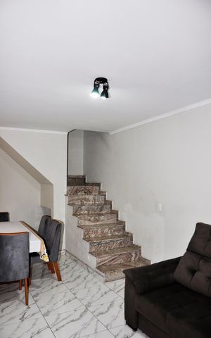 Casa à venda com 90m², 2 quartos e 1 vaga Casa à venda com 90m², 2 quartos e 1 vagaDetalhe - Sala e Sala de Jantar