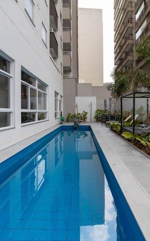 Apartamento para alugar com 29m², 1 quarto e sem vaga Apartamento para alugar com 29m², 1 quarto e sem vagaPiscina