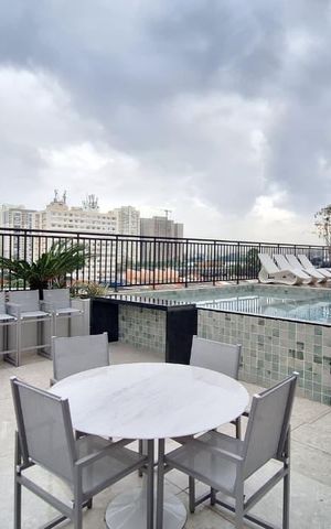 Studio para alugar com 27m², 1 quarto e sem vaga Studio para alugar com 27m², 1 quarto e sem vagaPiscina