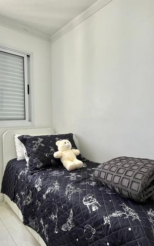 Apartamento à venda com 75m², 3 quartos e 2 vagasQuarto 2