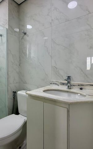 Apartamento à venda com 44m², 1 quarto e 1 vaga Apartamento à venda com 44m², 1 quarto e 1 vagaBanheiro Suíte