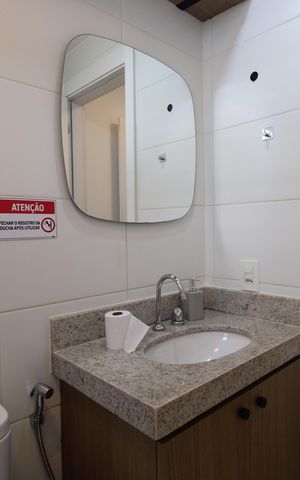 Apartamento para alugar com 79m², 2 quartos e 1 vagaBanheiro da suíte