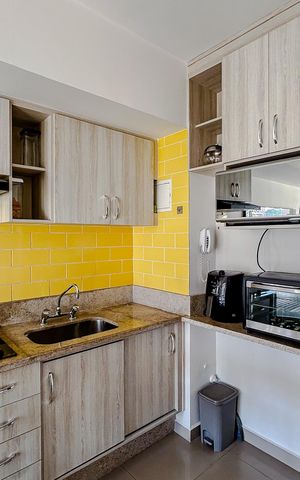 Studio à venda com 37m², 1 quarto e 1 vagaCozinha
