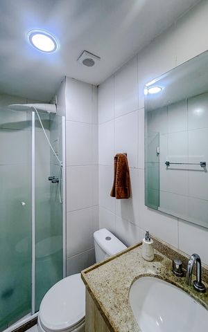 Studio à venda com 37m², 1 quarto e 1 vagaBanheiro