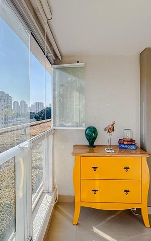 Studio à venda com 37m², 1 quarto e 1 vagaVaranda