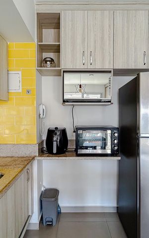 Studio à venda com 37m², 1 quarto e 1 vagaCozinha