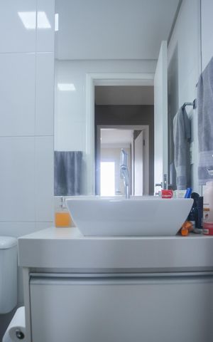 Apartamento à venda com 57m², 2 quartos e 2 vagasBanheiro social