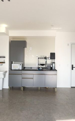 Apartamento à venda com 43m², 1 quarto e 1 vagasala e cozinha