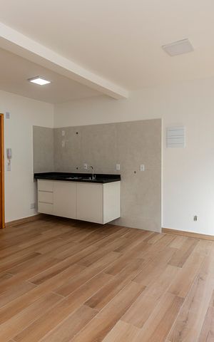 Studio para alugar com 27m², 1 quarto e sem vagaSala/ Cozinha