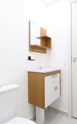 Apartamento para alugar com 38m², 2 quartos e sem vagaBanheiro social 