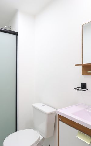 Apartamento para alugar com 38m², 2 quartos e sem vagaBanheiro social 