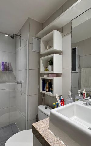 Apartamento à venda com 104m², 3 quartos e 2 vagas Apartamento à venda com 104m², 3 quartos e 2 vagasBanheiro Social