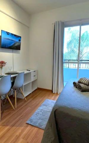 Studio para alugar com 26m², 1 quarto e sem vaga Studio para alugar com 26m², 1 quarto e sem vagaSala/Quarto