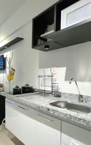 Studio para alugar com 27m², 1 quarto e sem vaga Studio para alugar com 27m², 1 quarto e sem vagaCozinha