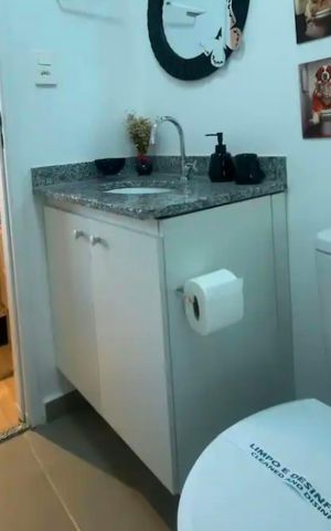 Studio para alugar com 27m², 1 quarto e sem vaga Studio para alugar com 27m², 1 quarto e sem vagaBanheiro