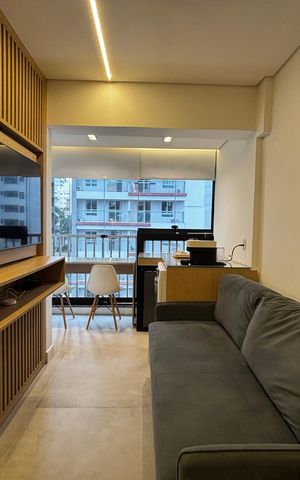 Apartamento para alugar com 24m², 1 quarto e sem vaga