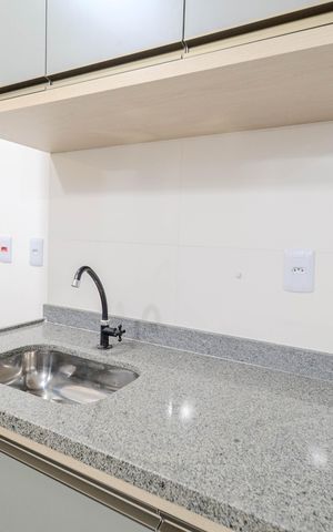 Studio para alugar com 37m², 1 quarto e sem vaga Studio para alugar com 37m², 1 quarto e sem vagaCozinha