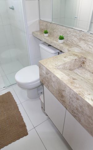 Apartamento para alugar com 52m², 2 quartos e 1 vagaBanheiro