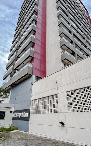Apartamento à venda com 38m², 1 quarto e 1 vagaFachada com Plaquinha