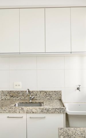 Studio para alugar com 40m², 1 quarto e 1 vaga Studio para alugar com 40m², 1 quarto e 1 vagaCozinha e Área de Serviço