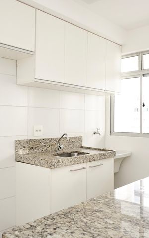 Studio para alugar com 40m², 1 quarto e 1 vaga Studio para alugar com 40m², 1 quarto e 1 vagaCozinha e Área de Serviço