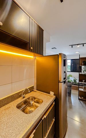 Studio para alugar com 23m², 1 quarto e sem vagaCozinha