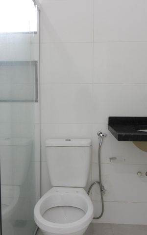 Casa para alugar com 100m², 2 quartos e 1 vagaBanheiro da Suíte 1