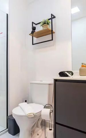Apartamento para alugar com 25m², 1 quarto e sem vaga Apartamento para alugar com 25m², 1 quarto e sem vagaBanheiro