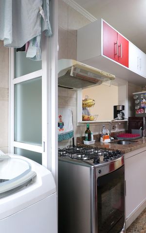 Apartamento à venda com 63m², 3 quartos e 1 vagaCozinha e Área de serviço 