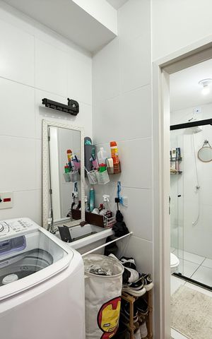 Apartamento à venda com 52m², 1 quarto e sem vagaBanheiro e Área de Serviço