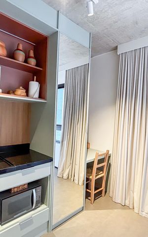 Studio para alugar com 18m², 1 quarto e sem vaga