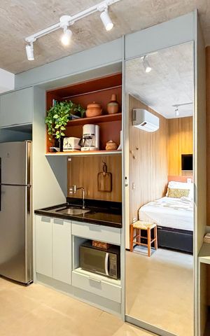 Studio para alugar com 18m², 1 quarto e sem vaga