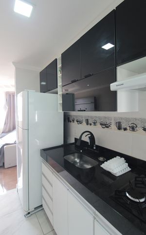Apartamento para alugar com 55m², 2 quartos e 1 vagaCozinha e Área de Serviço