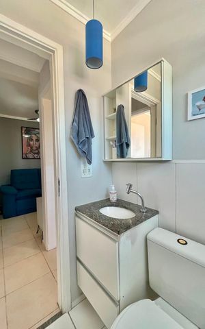 Apartamento à venda com 40m², 2 quartos e 1 vaga Apartamento à venda com 40m², 2 quartos e 1 vagaBanheiro