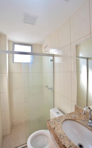Apartamento à venda com 60m², 2 quartos e 1 vaga Apartamento à venda com 60m², 2 quartos e 1 vagaBanheiro Social
