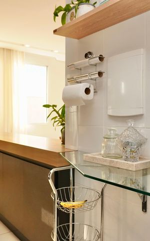 Apartamento à venda com 77m², 2 quartos e 2 vagasCozinha e Área de Serviço