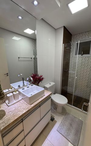 Apartamento à venda com 84m², 2 quartos e 2 vagas Apartamento à venda com 84m², 2 quartos e 2 vagasBanheiro