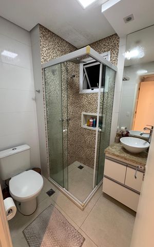 Apartamento à venda com 84m², 2 quartos e 2 vagas Apartamento à venda com 84m², 2 quartos e 2 vagasBanheiro